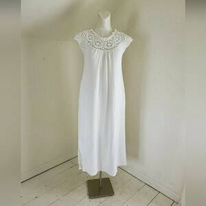 70s 80s ILGWU Vintage Miss Elaine Terrycloth Dress Coverup